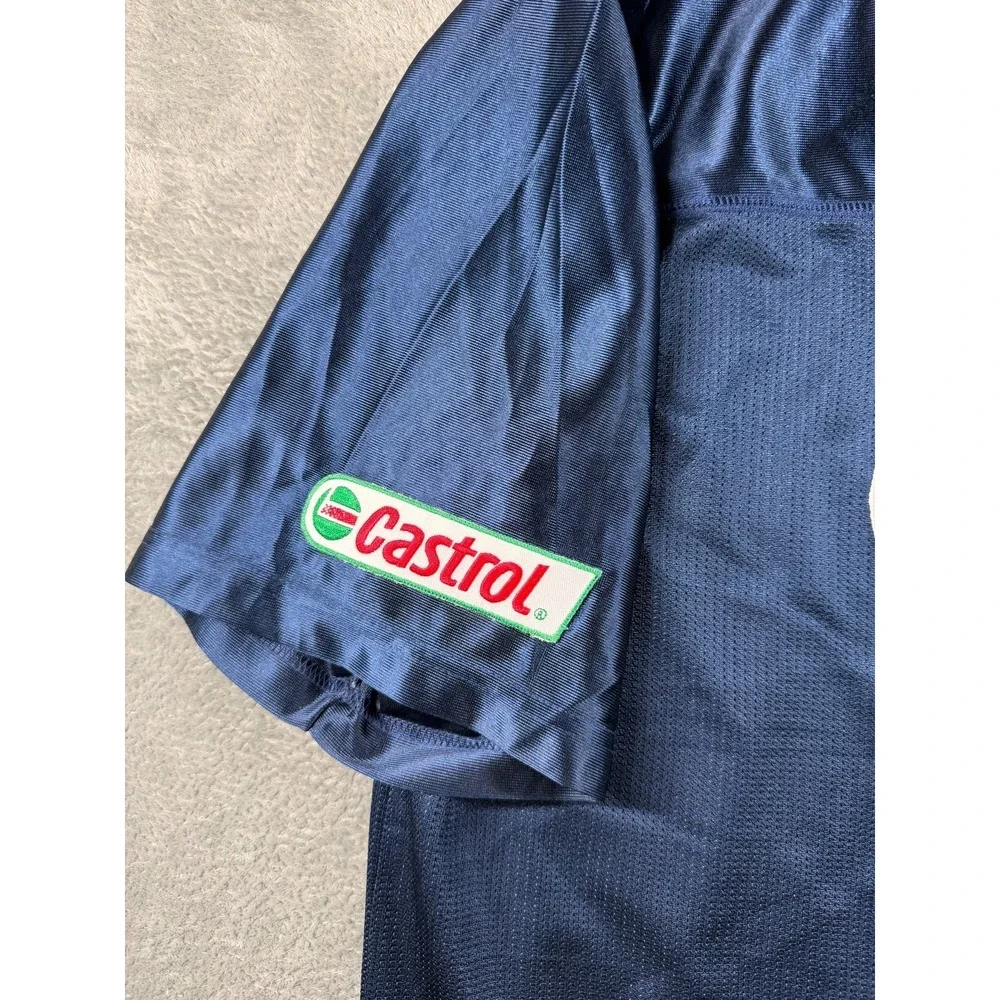 Vtg St Louis Rams Castrol Promo Jersey One Size NFL Football Navy Blue